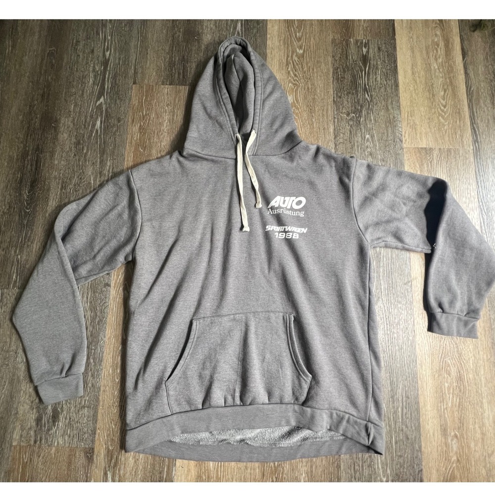 PacSun Auto Import Co Hoodie Mens XL Gray Sportwagen 1988 Graphic Sweatshirt